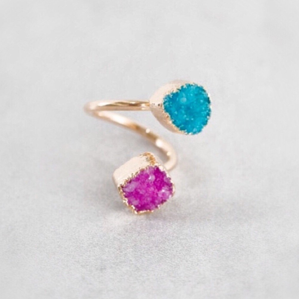 ▪️Artisan Made Druzy Twist Ring